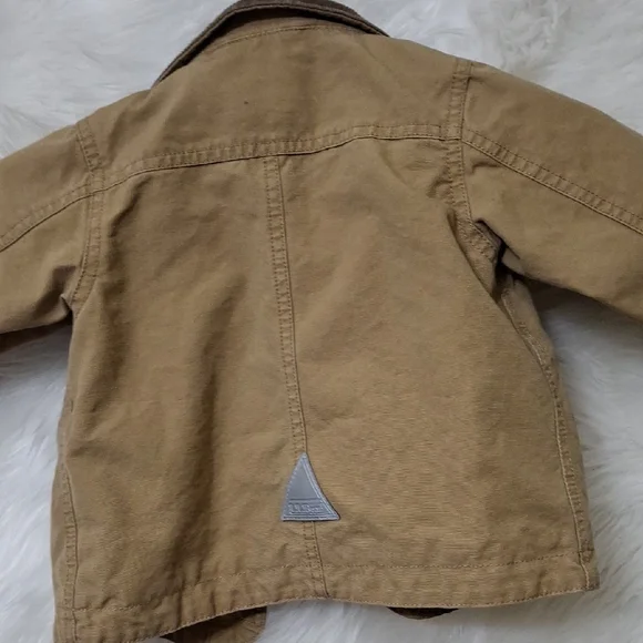 L.L. Bean Brown Kids Jacket with Black Collar - Picture 3 of 3